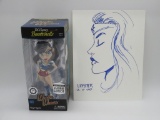 Wonder Woman Vinyl Figure + Linsner Sketch!