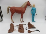 Marx Jane West Figure w/Horse and/Accessories