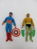 Mego Aquaman/Captain America Figures