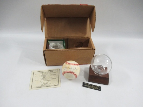 Hank Aaron Autographed Baseball #1518/1947 w/CoA