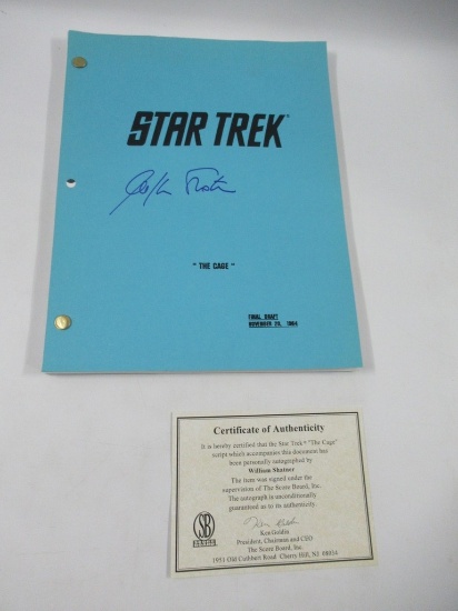 Star Trek William Shatner Autographed Script