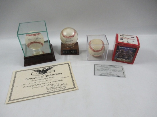 Killebrew/Rose/Seaver Autographed Baseballs Lot