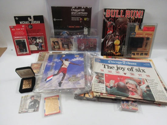 Michael Jordan Cards/Collectibles Box Lot
