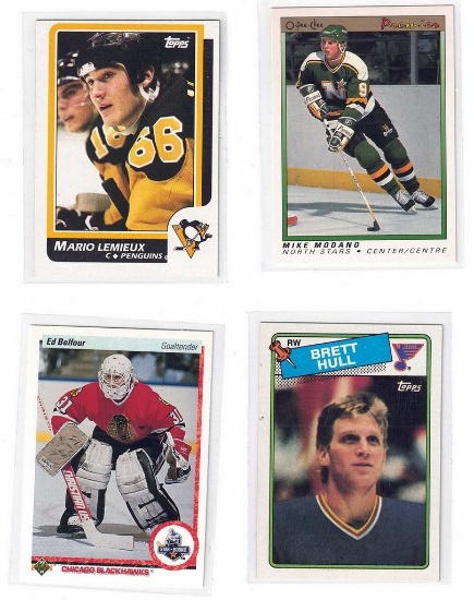 NHL Rookie/2nd Year Card Lot Hull/Lemieux/Belfour/More