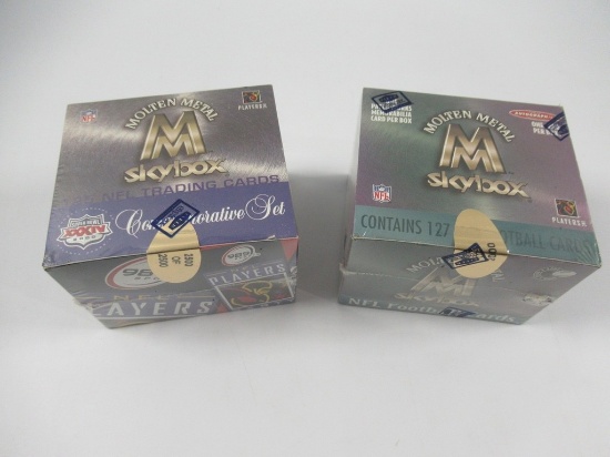 2000 Skybox Molten Metal Football NFL Card Boxes (x2)