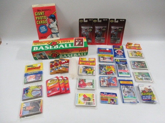 1991 Bowman Baseball Card Set + Packs Lot