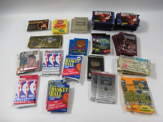 1990s Basketball Cards Packs/Stickers Lot