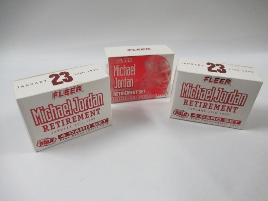 Michael Jordan Fleer Retirement Sets/23Kt Cards!