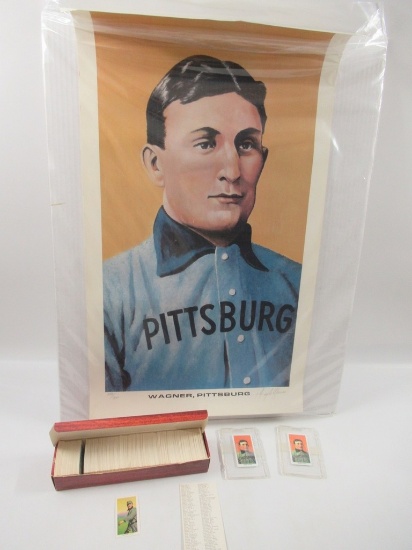 Honus Wagner Card/Collectibles Box Lot