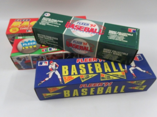 1989-1992 Fleer Baseball Complete Sets