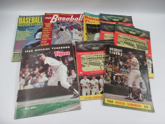 1968-1971 Detroit Tigers Yearbook/Score Books/More