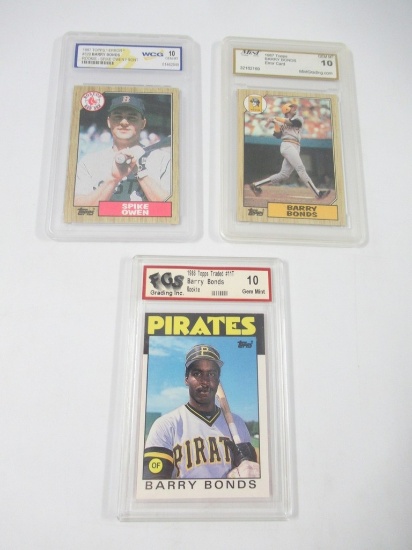 Barry Bonds Gem Mint 10 Graded Card Lot