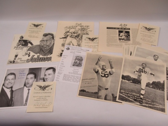Hall of Famer Football Player Autographs and More Lot