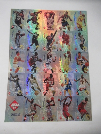 1996 Collector's Edge Key Uncut Sheet/Kobe Bryant