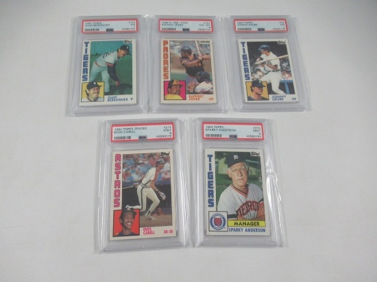 1984 Topps Baseball PSA Graded Card Lot