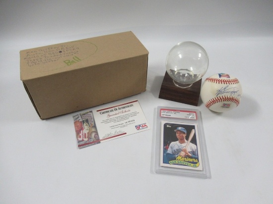 Ken Griffey Jr. Autograph PSA Baseball + RC 400 HR