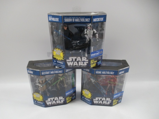 Star Wars Clone Wars Malevolence DVD Complete Set (3)