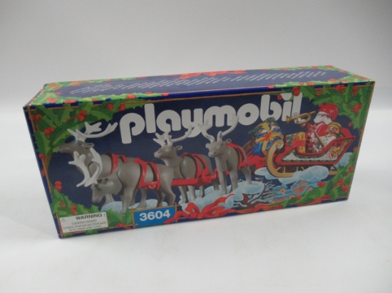 Playmobil #3604 Christmas Santa Claus W/ Sleigh