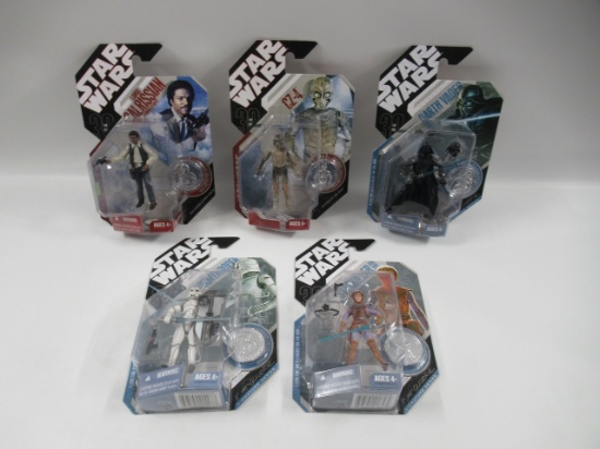 Star Wars Saga Legends 30th Anniversary Figure Lot | W/Coins