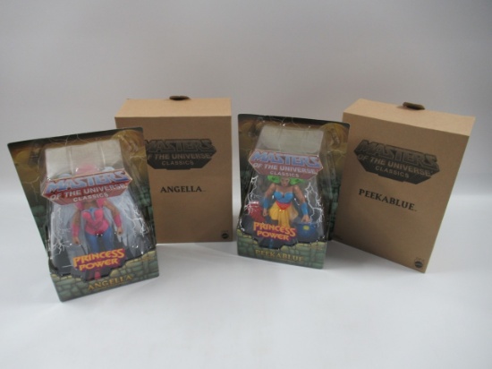 Masters of the Universe Classics Peekablue & Angella Figure Lot