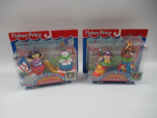 Fisher-Price Little People Big Top Balancing Bear/Dancing Dog Lot