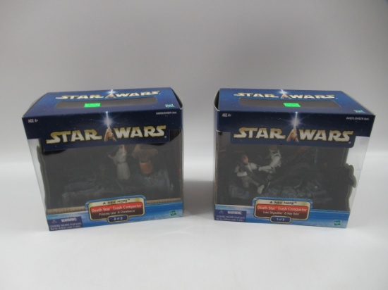 Star Wars A New Hope Death Star Trash Compactor Diorama 1 & 2 Lot