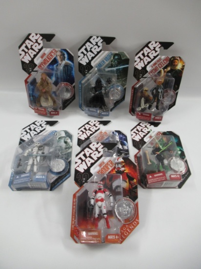 Star Wars Saga Legends 30th Anniversary Figure Lot | W/Coins