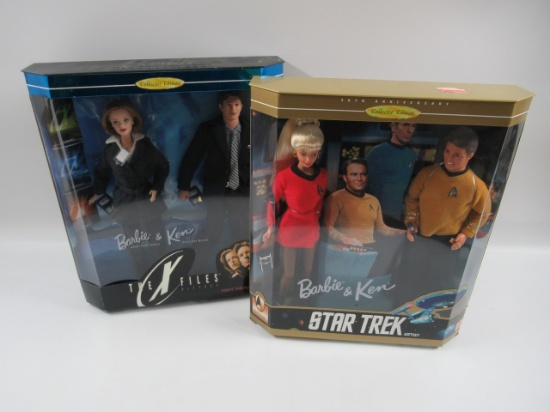 Barbie X-Files & Star Trek Collector Edition Doll Lot