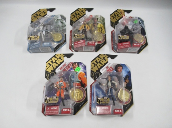 Star Wars 30th Anniversary Figures | W/ Gold Coins