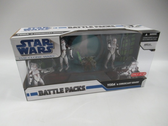 Star Wars The Clone Wars Battle Packs Yoda & Coruscant Guard