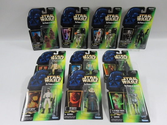 Star Wars POTF Green Card W/ Holo Figure Lot