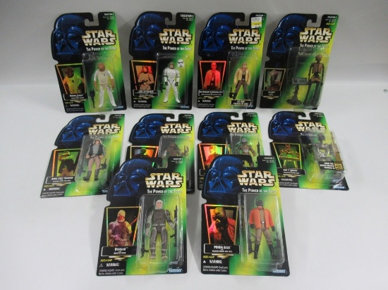 Star Wars POTF Green Card W/ Holo Figure Lot