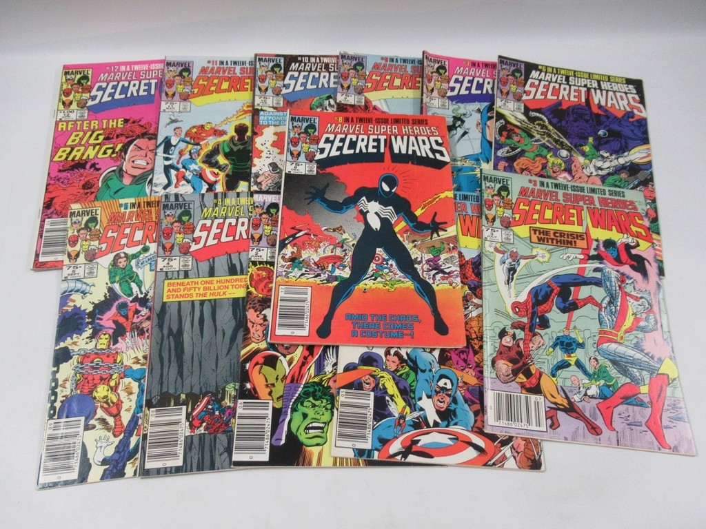 Marvel Super-Heroes Secret Wars #1-12 Set/Black | Proxibid