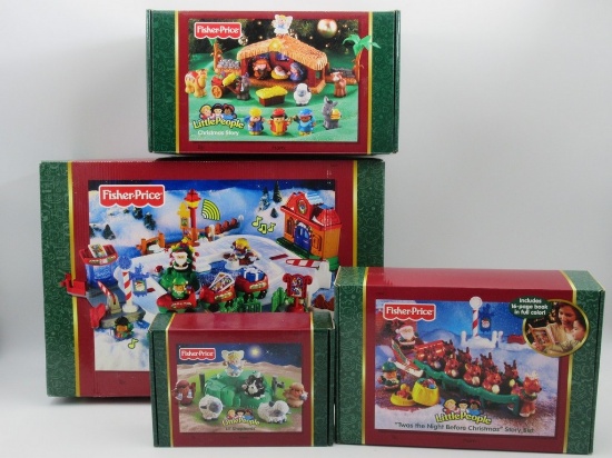 Fisher Price Little People Christmas Playsets Lot