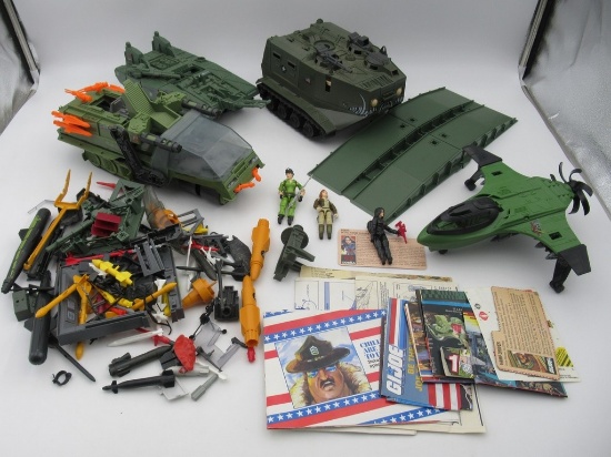 1980s G.I. Joe Vehicle/Accessories/Figure Lot