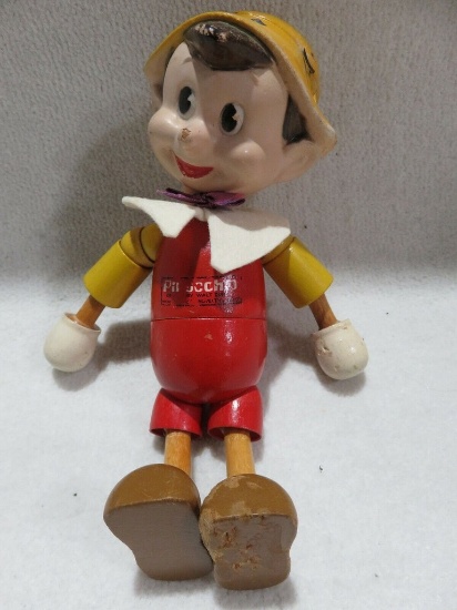 Vintage 1930s Disney Pinocchio Jointed Wood Doll Ideal