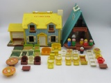 Vintage Fisher Price Little People Playsets Lot