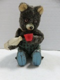 Vintage 1930s/50s Bear Drinking Milk Wind-Up Toy