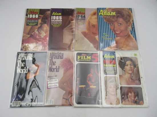Adam Vintage Men's Magazine/Calendar Lot of (8)