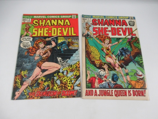 Shanna the She-Devil #1-2 (1972) Marvel