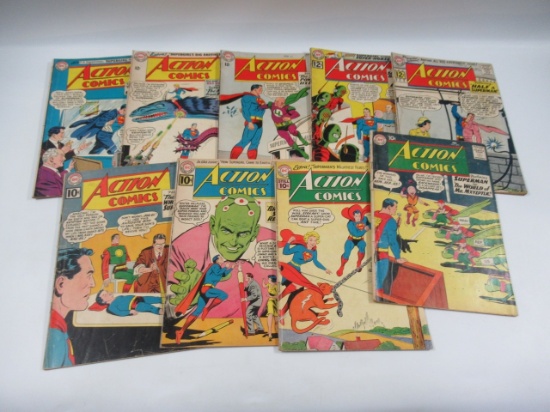 Action Comics Group of (9) #273-305