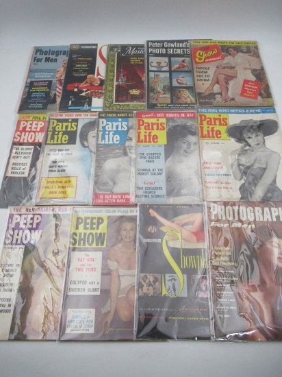 1950s Art/Pin-Up Model Magazine Lot