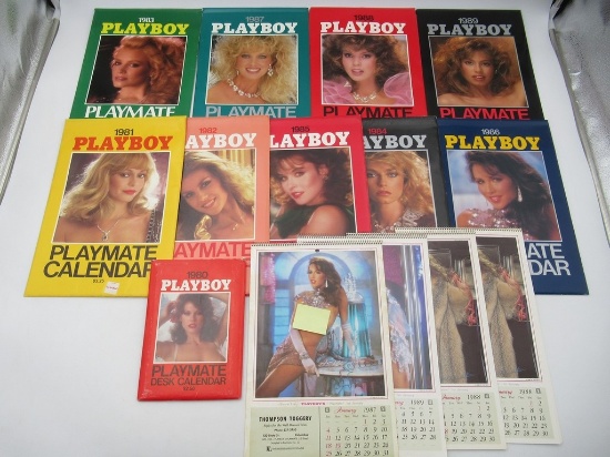 1980-1989 Playboy Calendars w/Sleeves