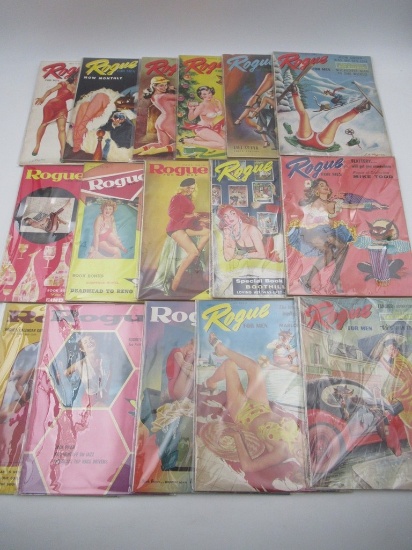 Rogue Men's Magazine Lot/1957-1959