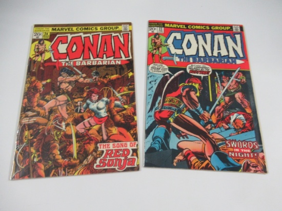 Conan #23 + #24 1st Red Sonja! (1973)