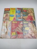 Modern Man Quarterly Magazine Lot 1957-1959