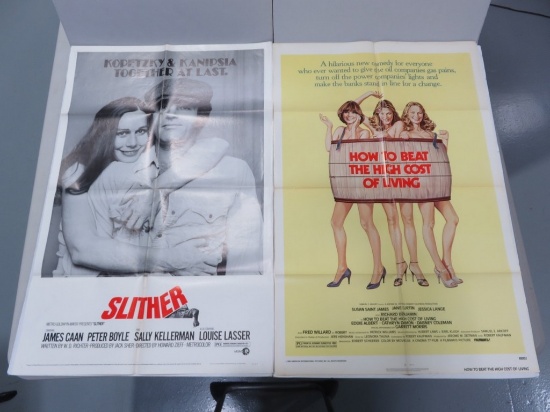 Slither 1973 & How to Beat the High Cost of Living 1980 One Sheet Posters