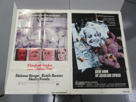 Ash Wednesday 1973 & The Sugarland Express 1974 One Sheet Posters