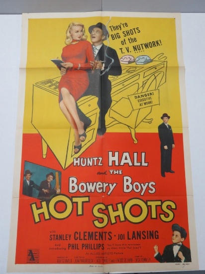 Hot Shots 1956 Bowery Boys One Sheet Poster