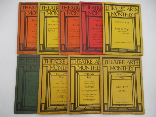 Theatre Arts Monthly 1930's Theater Magazine Lot (9)